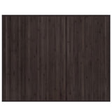 Tappeto vidaxl rettangolare 80x100 cm di bambù marrone scuro