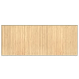 VidaXL Rechteckiger Teppich 80x200 cm Bambus hell natur
