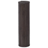Vidaxl vloerkleed rechthoekig 80x200 cm bamboe donkerbruin