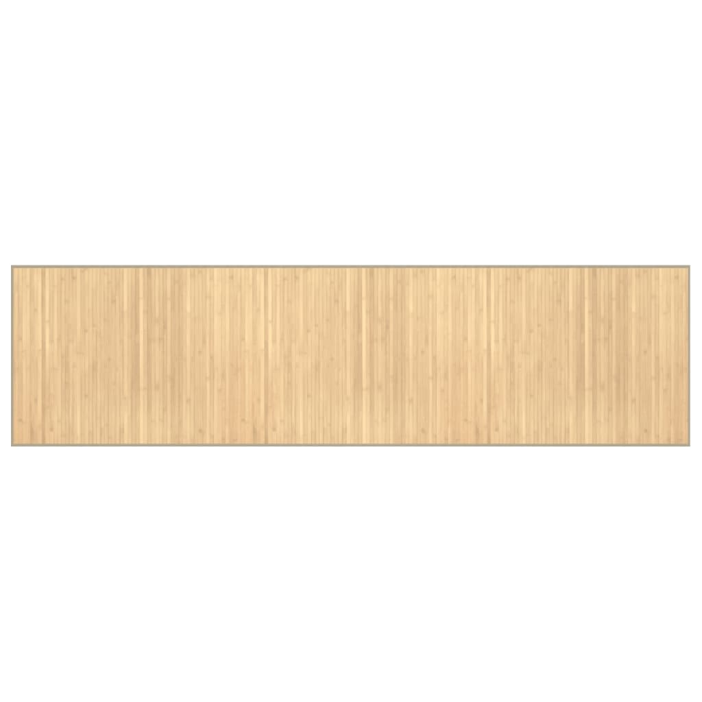 Tapis vidaxl rectangulaire 80x300 cm Bamboo Light Natural