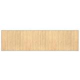 VidaXL Rechteckiger Teppich 80x300 cm Bambus hell natur