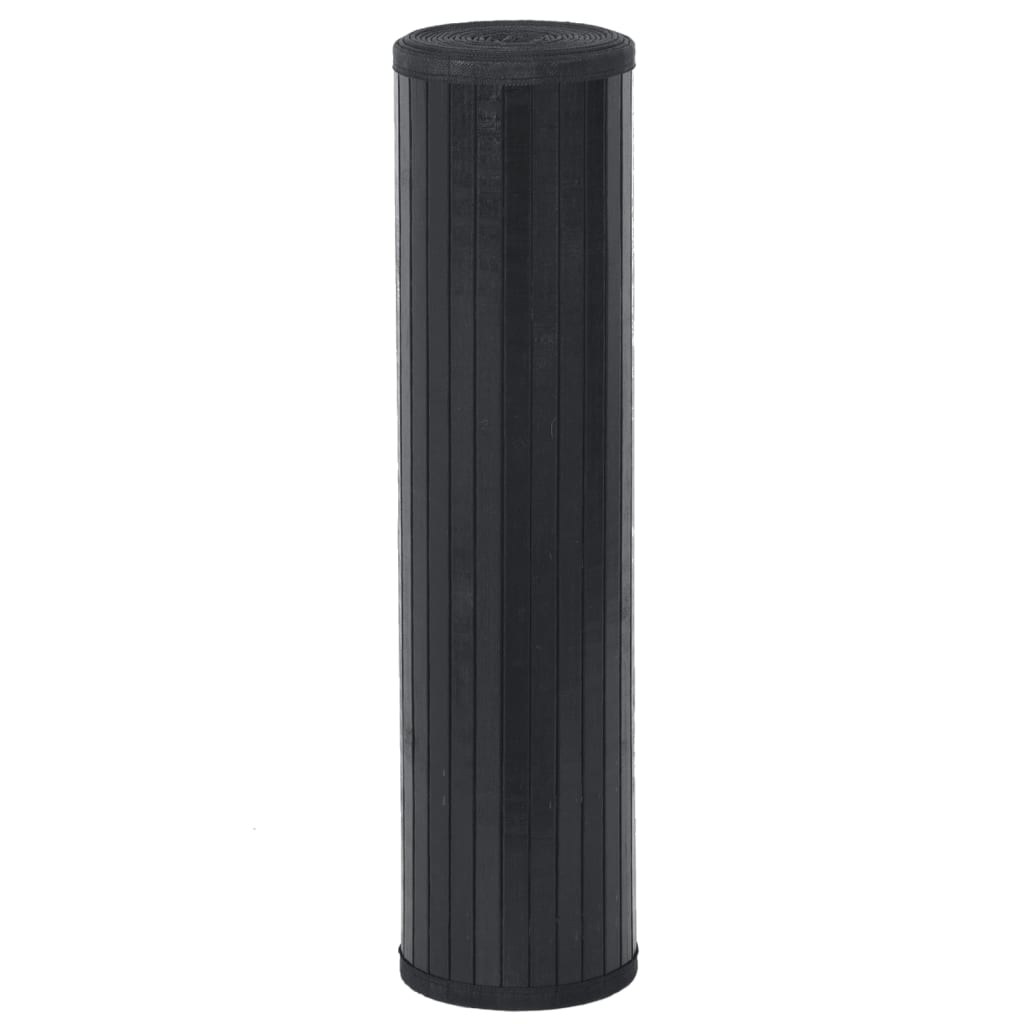 Vidaxx rechteckiger Teppich 80x400 cm Bambus schwarz