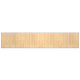 Vidaxx rechteckiger Teppich 80x400 cm Bambus hell natur