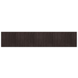 Vidaxl Rug Rectangular 80x400 cm Bamboo Dark Brown