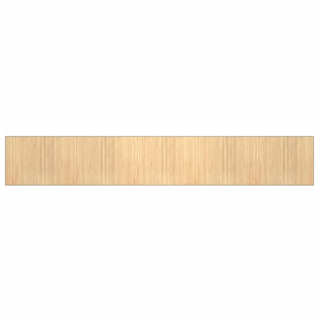 Vidaxl Rug Rectangular 80x500 cm Bambu Light Natural