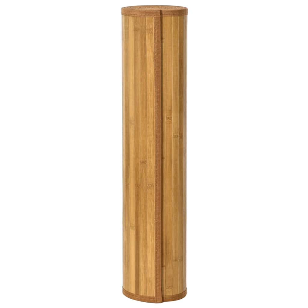 Vidaxl vloerkleed vierkant 100x100 cm bamboe naturel