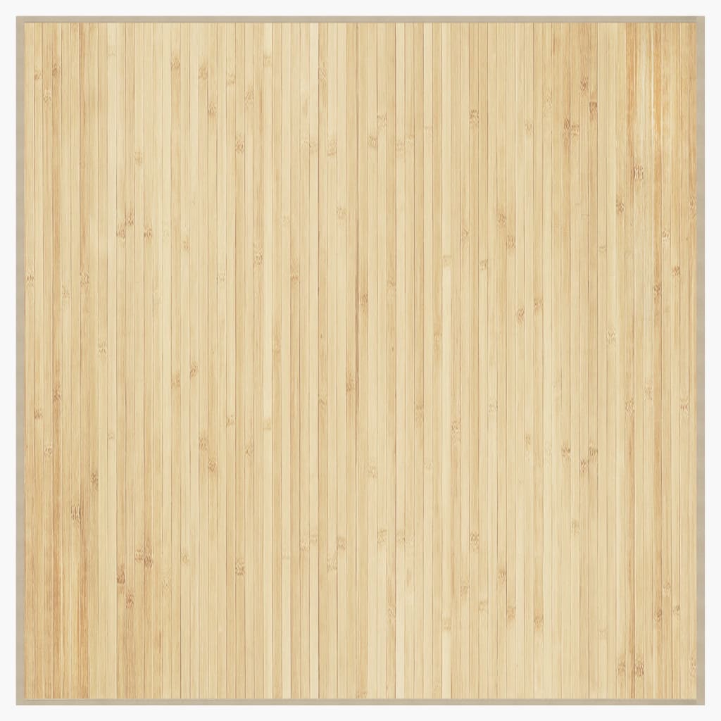Vidaxx Teppich quadratisch 100x100 cm Bambus hell natur