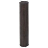 Vidaxx Teppich quadratisch 100x100 cm Bambus dunkelbraun