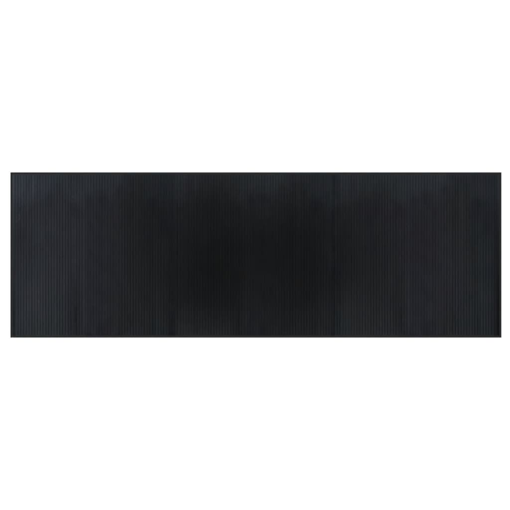 Vidaxx rechteckiger Teppich 100x300 cm Bambus schwarz