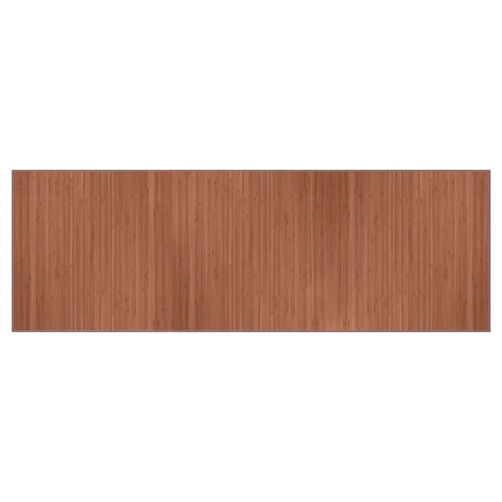 Vidaxl Rug Rectangular 100x300 cm Bamboo Brown