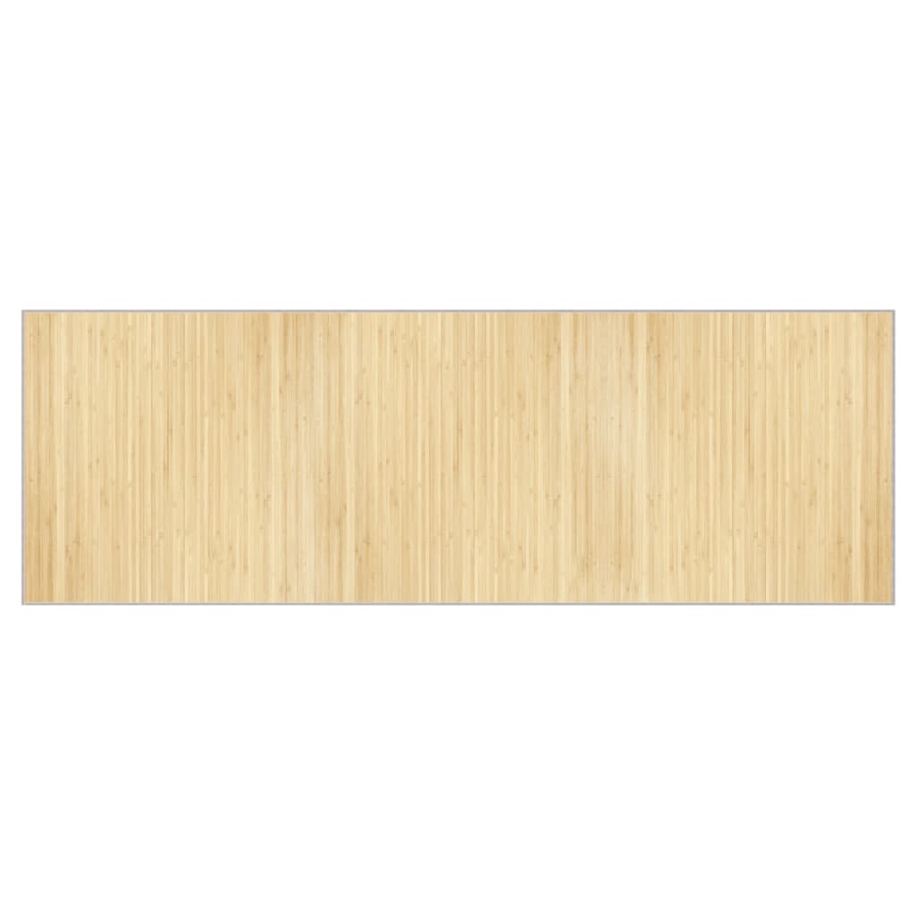 Vidaxx rechteckiger Teppich 100x300 cm Bambus hell natur