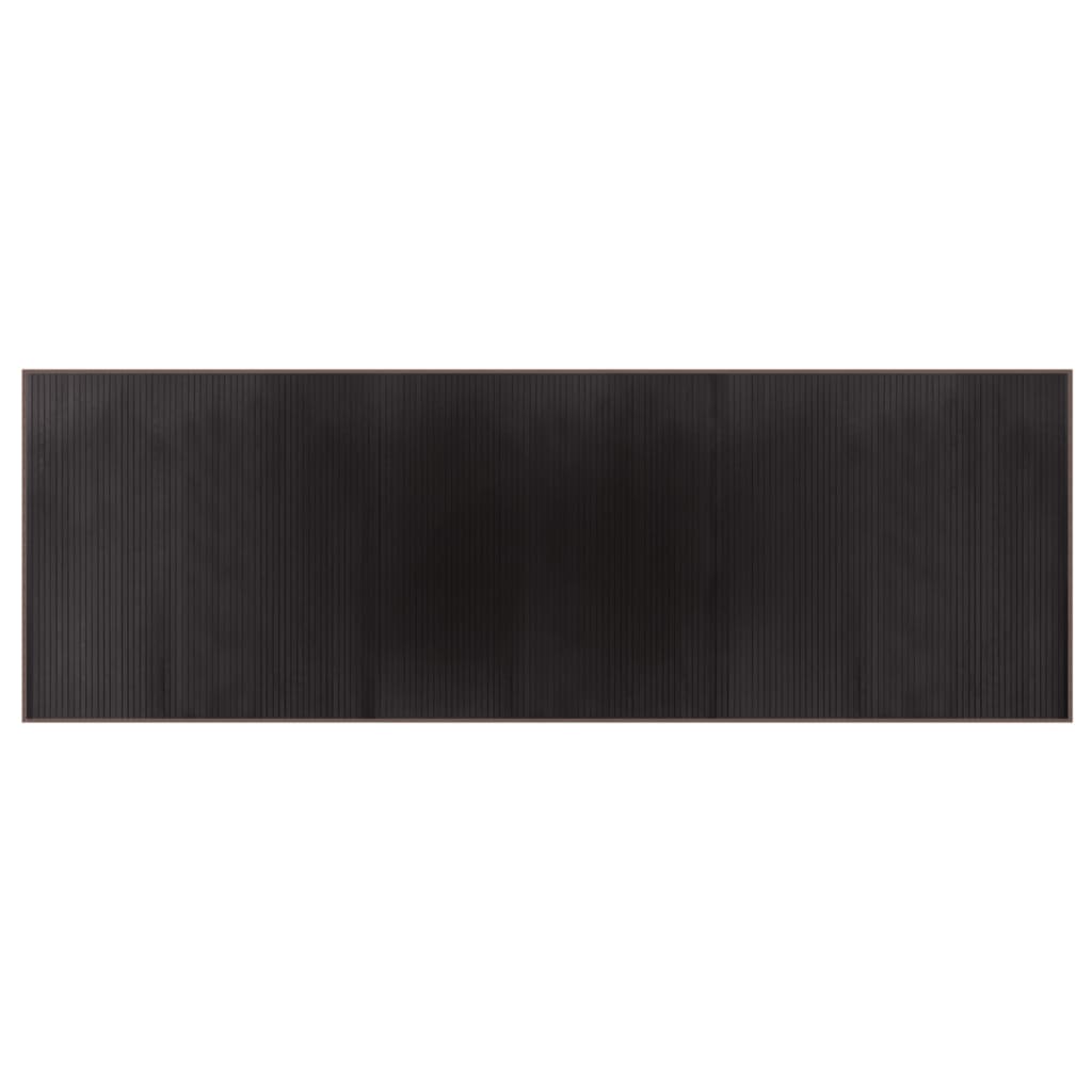 Vidaxl Rug Rectangular 100x300 cm Bamboo Dark Brown