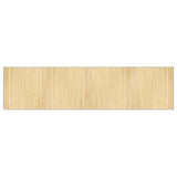 Vidaxx rechteckiger Teppich 100x400 cm heller natürlicher Bambus