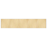 Tapis vidaxl rectangulaire 100x500 cm Bamboo Light Natural