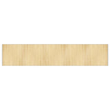 Vidaxx rechteckiger Teppich 100x1000 cm Bambus hell natur