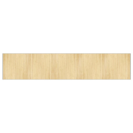 Vidaxx rechteckiger Teppich 100x1000 cm Bambus hell natur