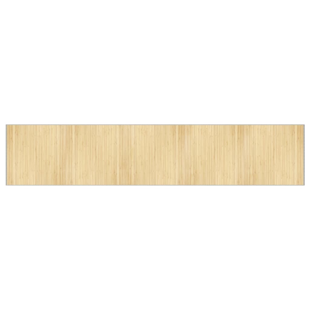 Vidaxl rectangulaire 100x1000 cm Bamboo Light Natural