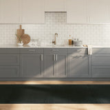 Vidaxx rechteckiger Teppich 100x1000 cm Bambusgrau