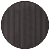 Tapis vidaxl autour de 60 cm Bamboo brun foncé