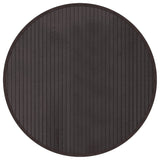 VidaXL Teppich rund 60 cm Bambus dunkelbraun