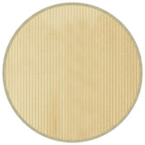 VidaXL Teppich rund 80 cm Bambus hell natur