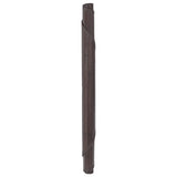 VidaXL Teppich rund 80 cm Bambus dunkelbraun