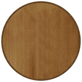 VidaXL Teppich rund 100 cm Bambusbraun