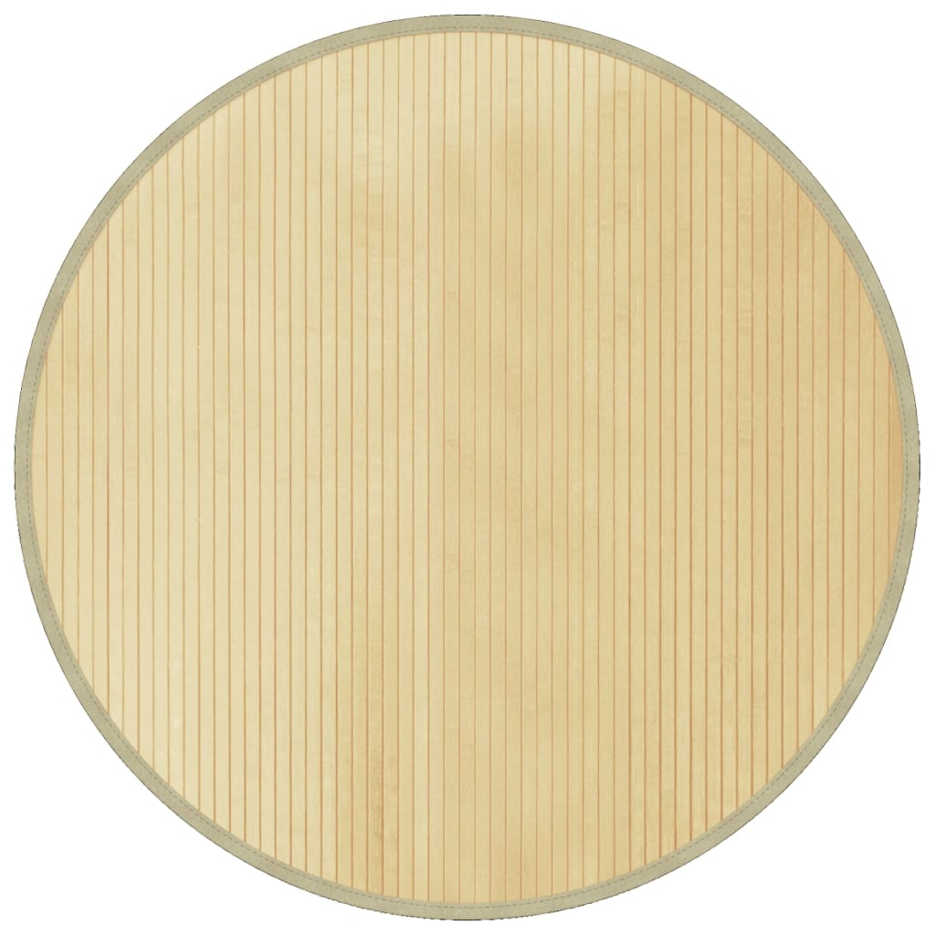 Tapis vidaxl autour de 100 cm de bambou léger naturel