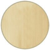 Tappeto Vidaxl intorno a 100 cm Bamboo Light Natural