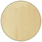VidaXL Teppich rund 100 cm Bambus hell natur