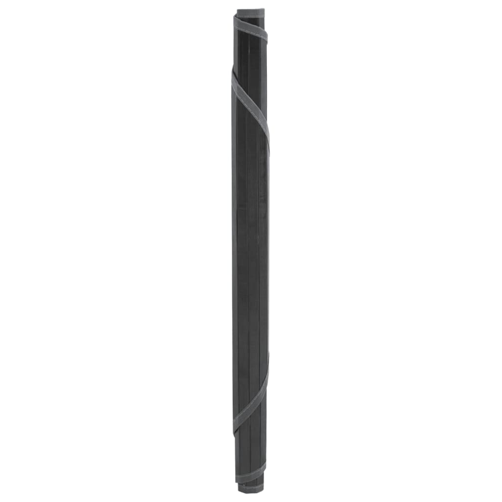 VidaXL Teppich rund 100 cm Bambusgrau