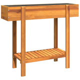 Vidaxx Pflanzgefäß erhöht 90x30x75 cm aus massivem Akazienholz