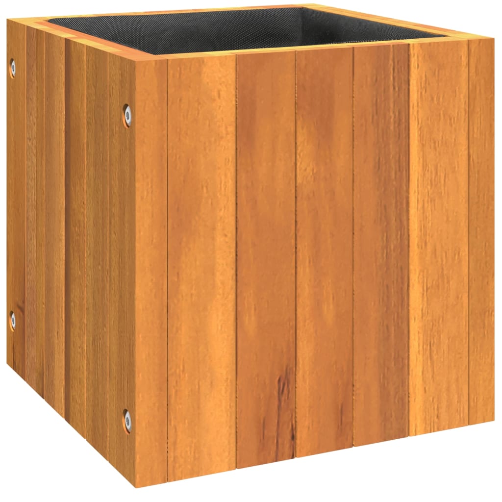 Vidaxl Planter 25x25x25 cm Solid Acaciahout