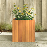 VidaXL Planter 25x25x25 cm Solid Acaciahout