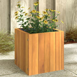 Vidaxx Pflanzgefäß 25x25x25 cm aus massivem Akazienholz