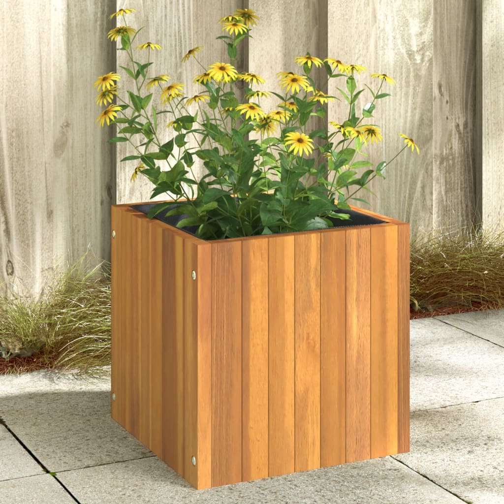 Vidaxl plantator 35x35x35 cm Solid Acaciahout