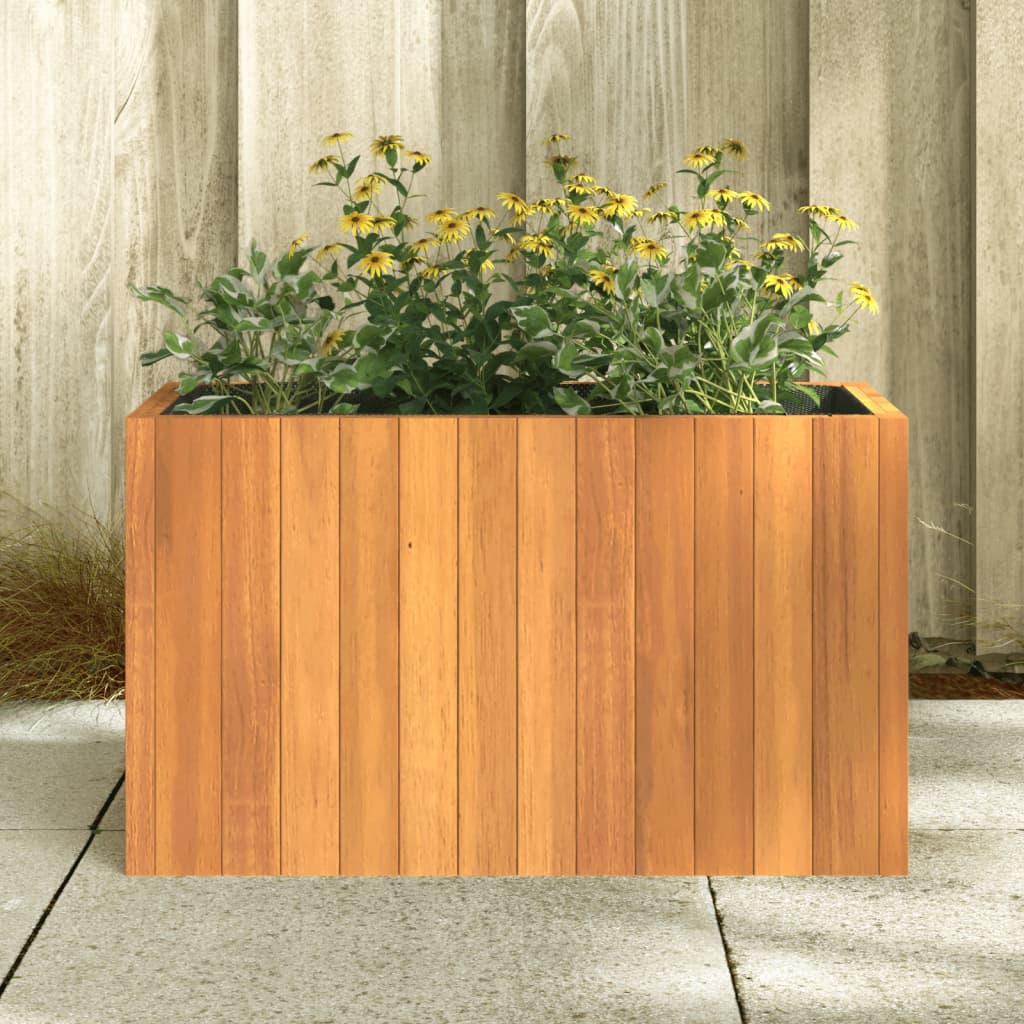 Vidaxl Planter 59x27.5x35 cm Solid AcaciaHout