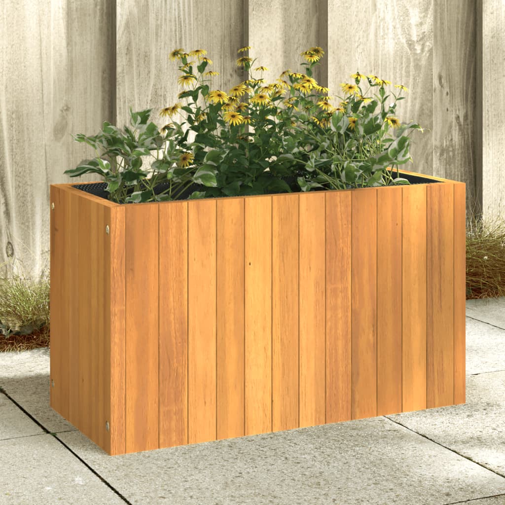 Vidaxx Pflanzgefäß 59x27,5x35 cm massives Akazienholz