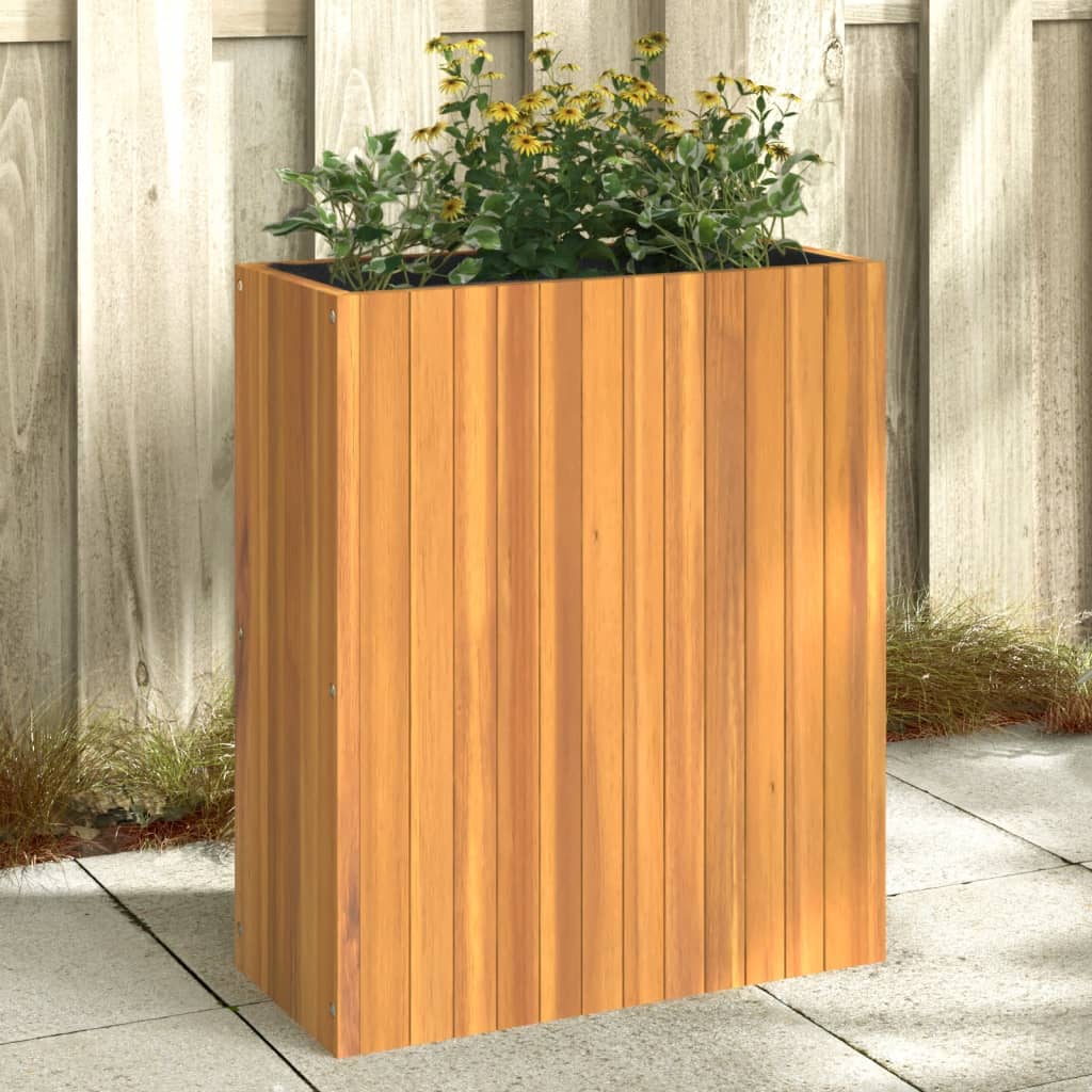 Plantador Vidaxl 59x27.5x70 cm Solid Acaciahout