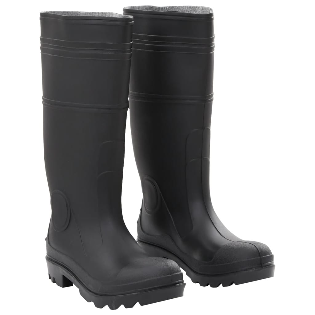 Vidaxl Rain Boots Størrelse 38 PVC Sort