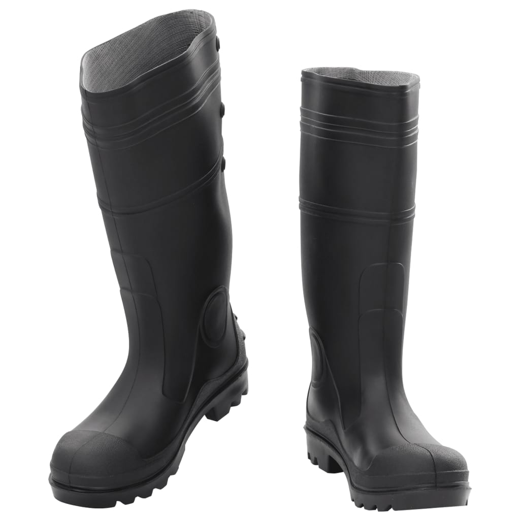 Botas de lluvia Vidaxl tamaño 38 PVC Negro