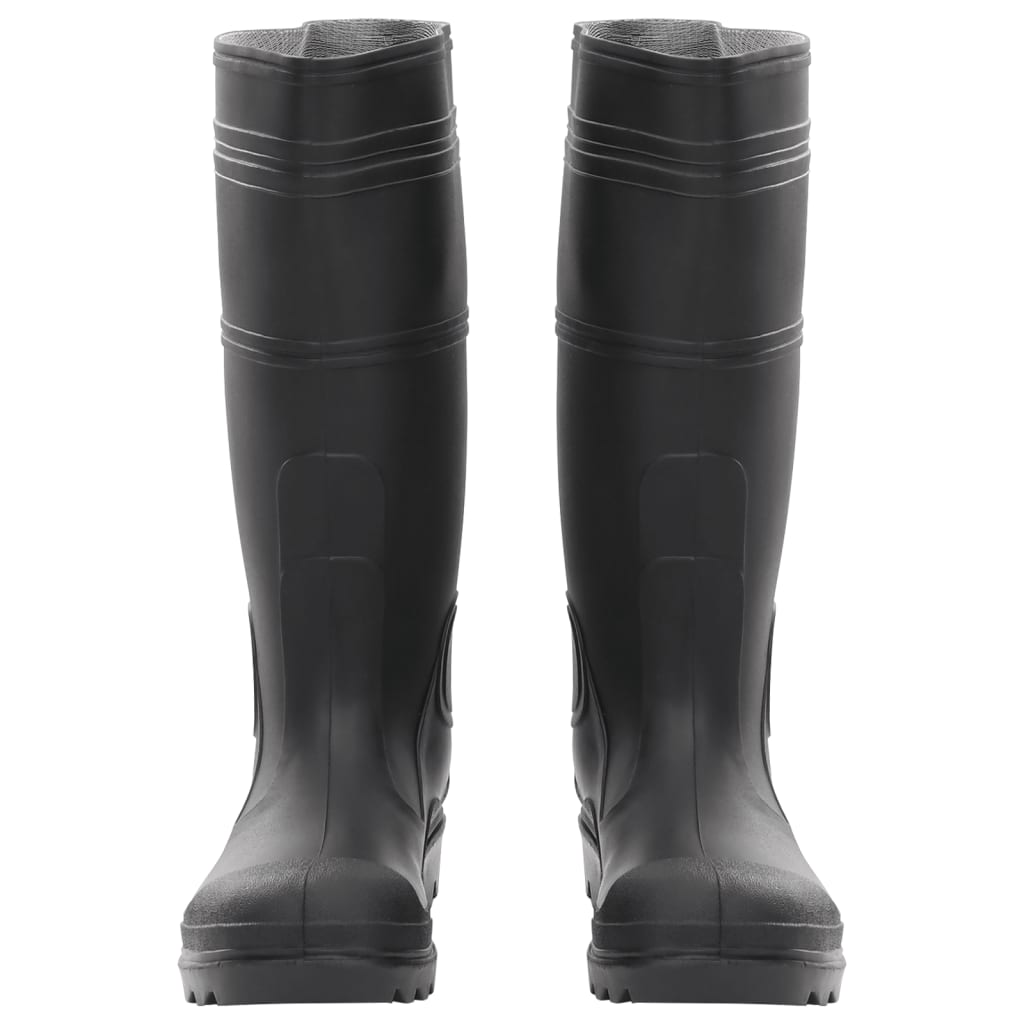 Vidaxl Rain Boots Storlek 38 PVC Black