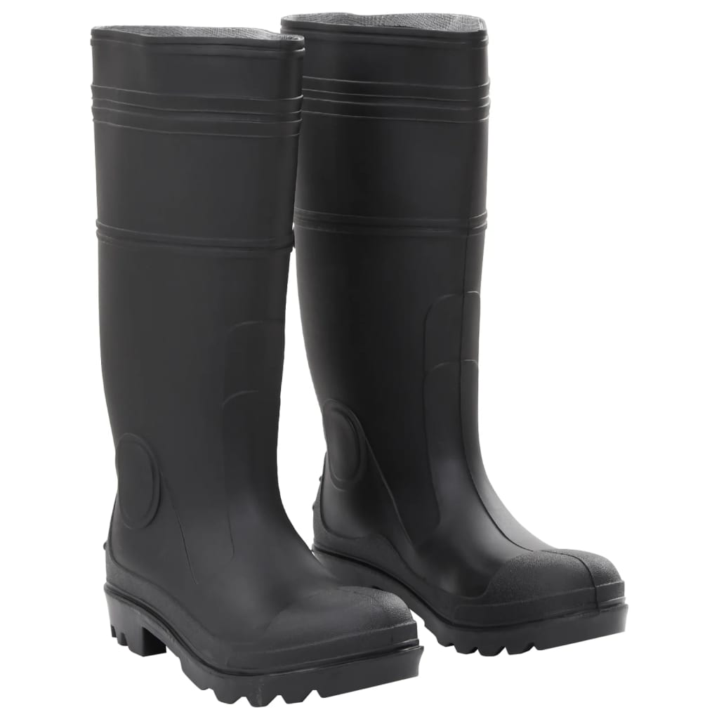 Vidaxl Rain Boots Taille 39 PVC Black