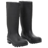 Vidaxl Rain Boots Taille 39 PVC Black