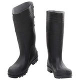 VidaXL Regenstiefel Größe 39 PVC schwarz