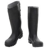 Botas de lluvia Vidaxl tamaño 40 PVC Negro