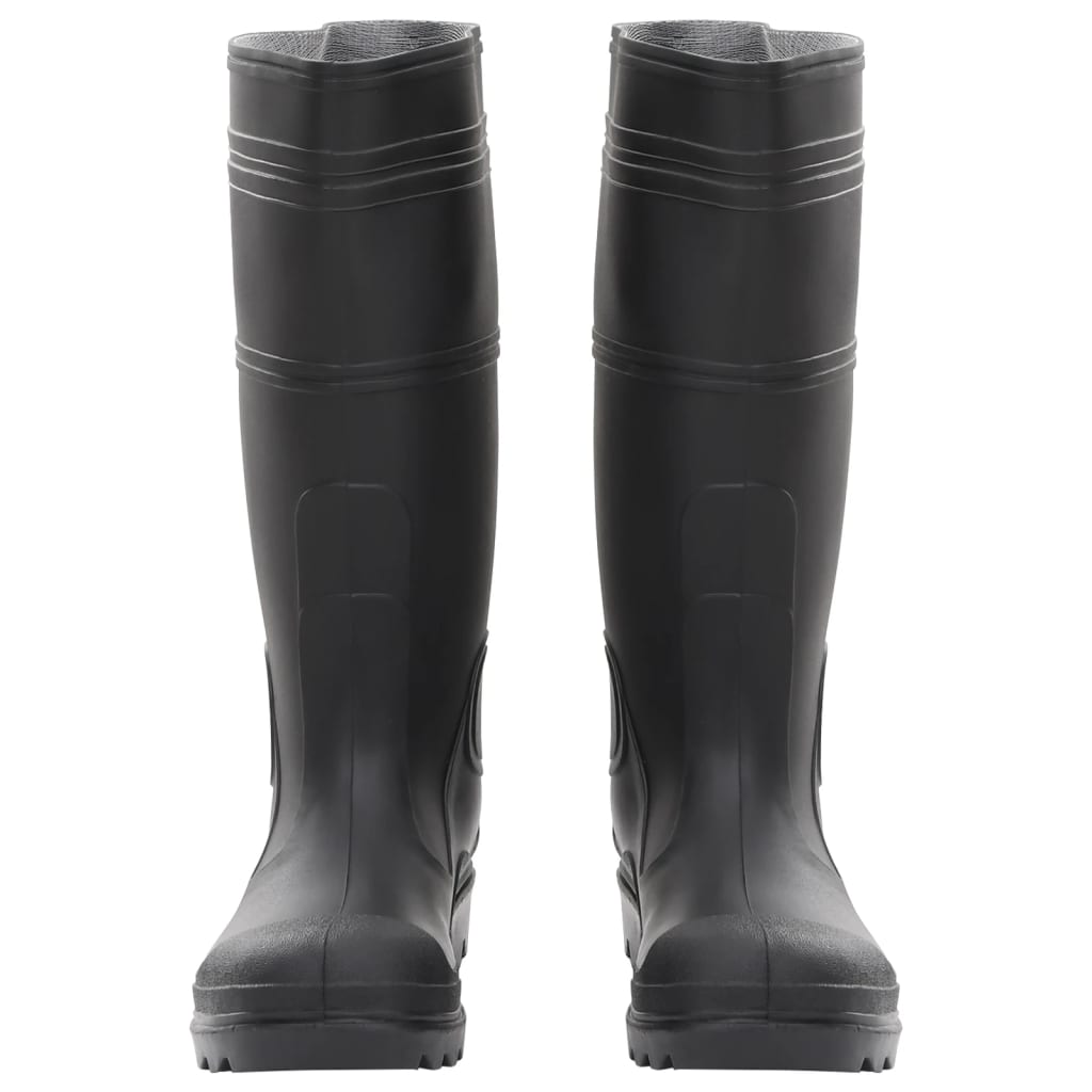 Botas de lluvia Vidaxl tamaño 40 PVC Negro