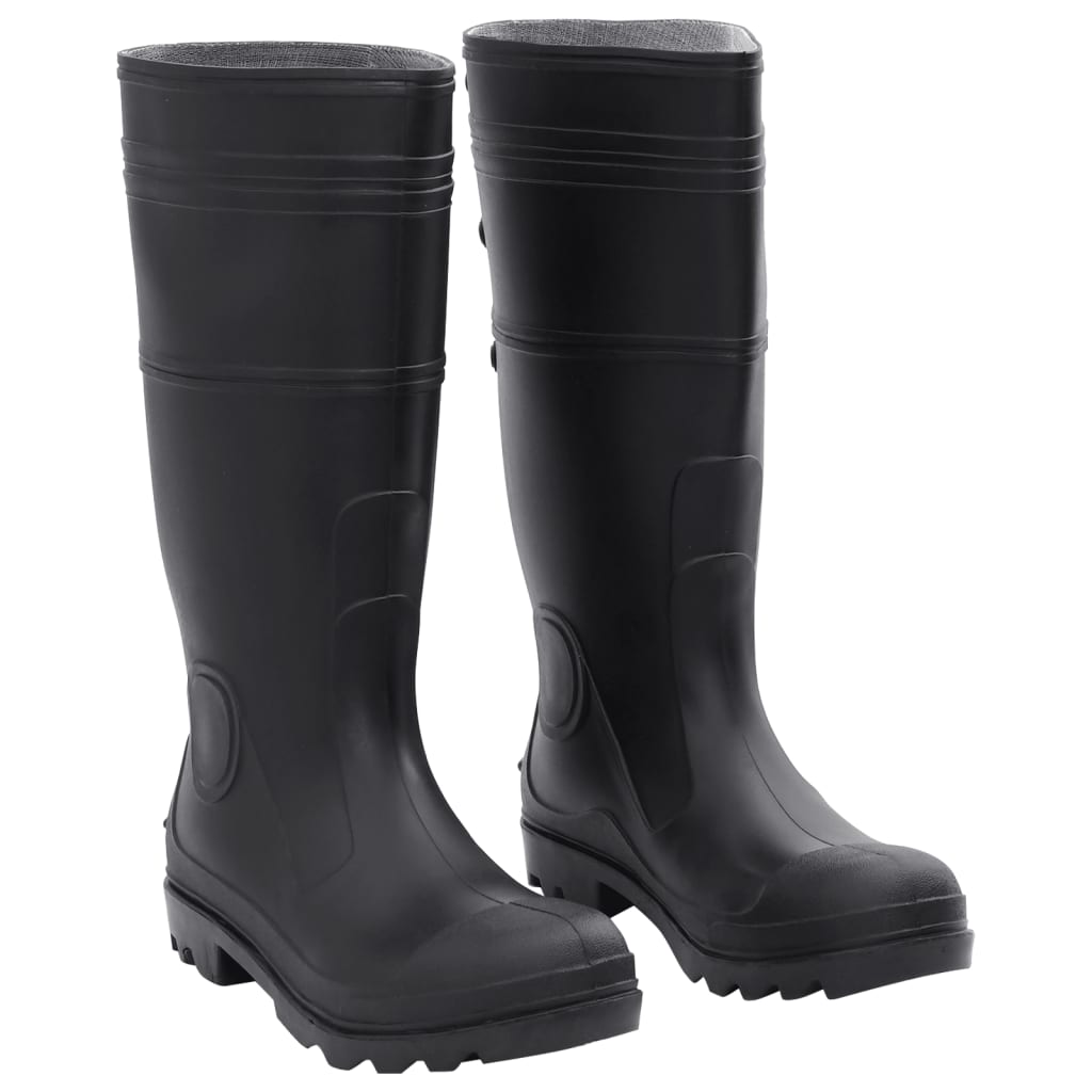 Vidaxl Rain Boots Storlek 42 PVC Black