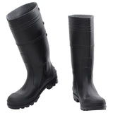 Botas de lluvia Vidaxl tamaño 42 PVC Negro