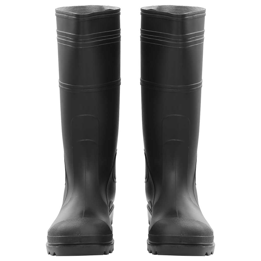 VidaXL Regenstiefel Größe 44 PVC schwarz